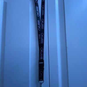 Black and white “okurrr” lanyard